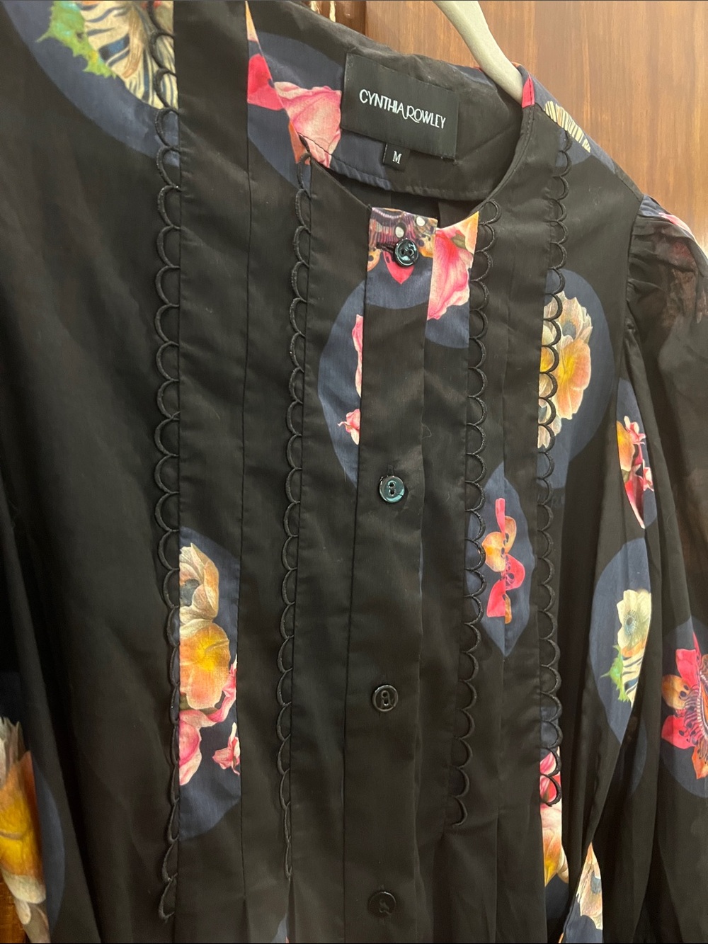 Cynthia Rowley Moonlit Fleur Voile Midi Dress - Picture 4 of 8